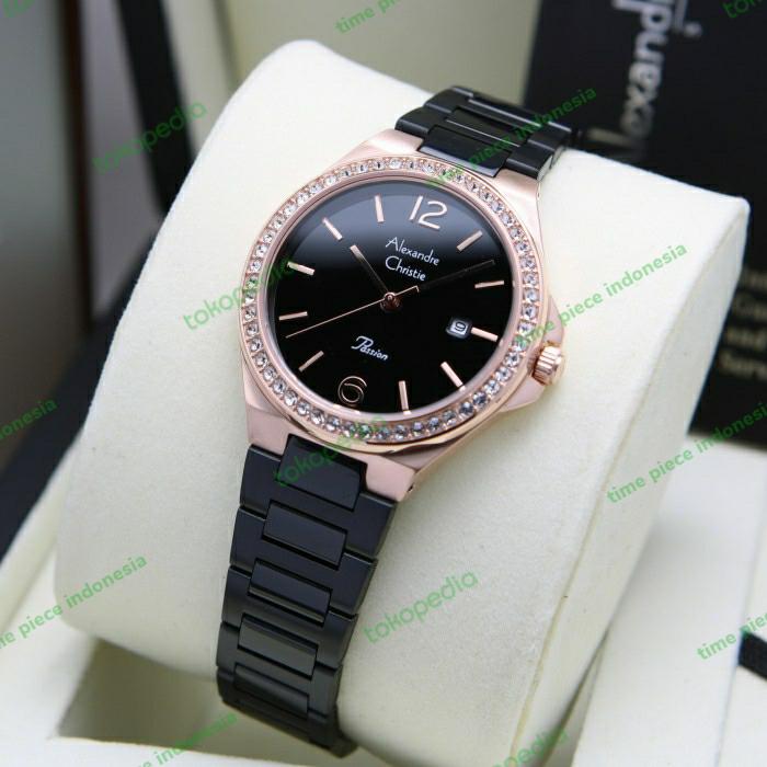 Alexandre Christie AC 2981 / AC 2981LD RoseGold Black Original&Garansi