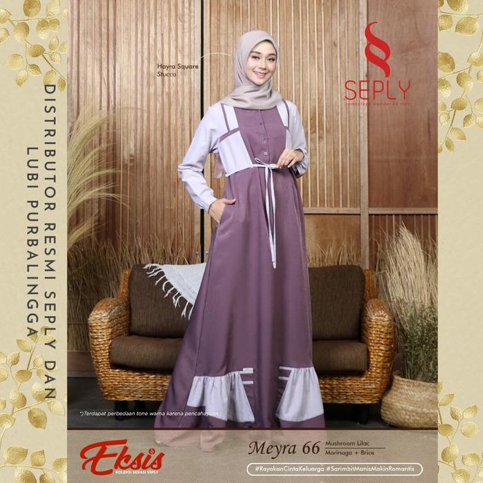 GAMIS TERBARU 2022 MEYRA 66 MUSHROOM LILAC BRAND SEPLY