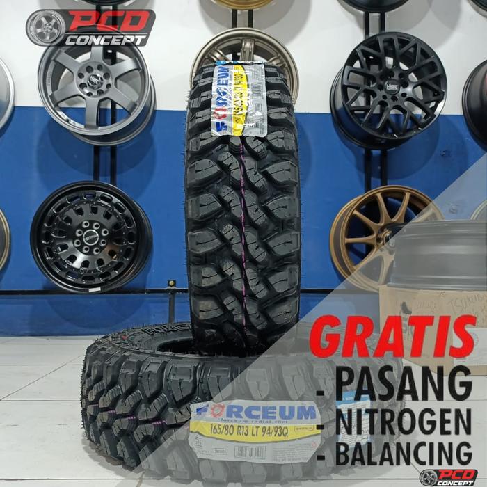 BAN MOBIL TUBLES M/T R13 165-80 R13 FOREUM MT08 | BUAT VELG RACING R13