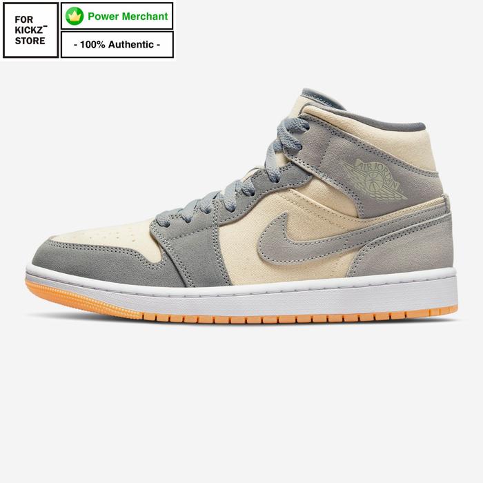 NIKE AIR JORDAN 1 MID SE COCONUT MILK PARTICLE GREY