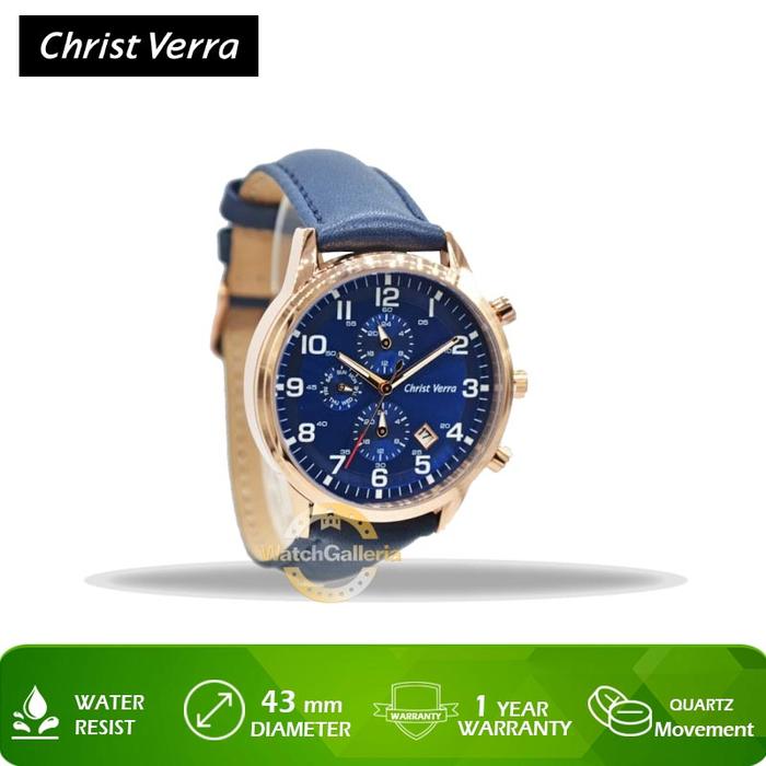Jam Tangan Christ Verra CV 75014G-25 BLU Original Murah