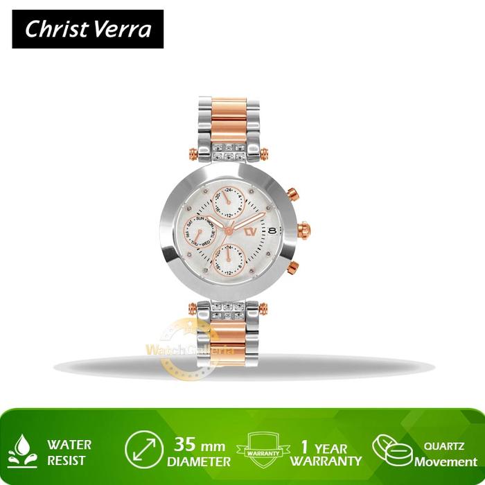 Jam Tangan Christ Verra CV 71081L-14 SLV Original Murah