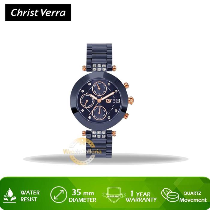 Jam Tangan Christ Verra CV 71081L-1JR BLU Original Murah