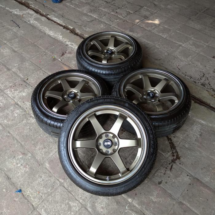 VELG MOBIL SECOND COPOTAN TYPE TE37 RING 17 + BAN 215/45 R17 VIOS CITY