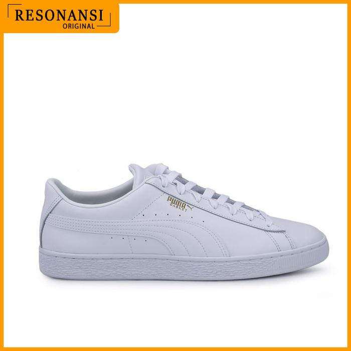 SEPATU PRIA TERBARU ORIGINAL PUMA SNEAKERS BASKET CLASSIC XXI PUTIH