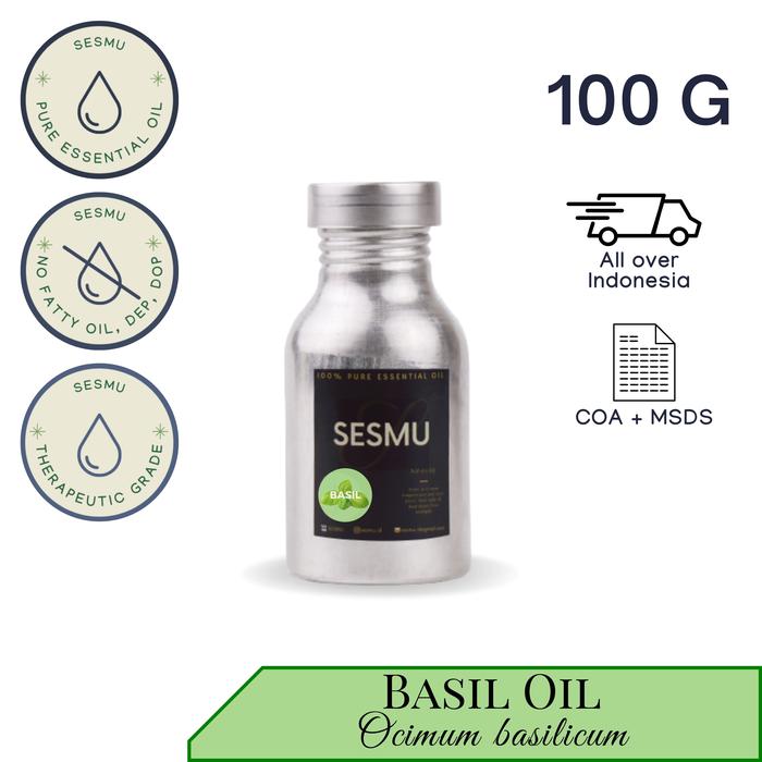 100 GR / 100 ML BASIL (SELASIH) 100% PURE ESSENTIAL OIL / ATSIRI