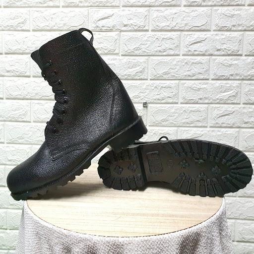 SEPATU PDL SATPAM BAHAN KULIT JERUK MODEL PANJANG SEPATU PDH