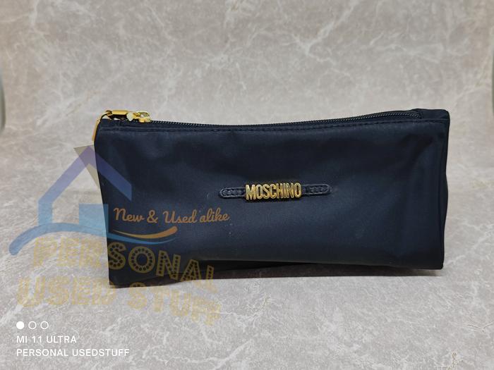 MOSCHINO Preloved Vintage Women make up Bag 463129 188