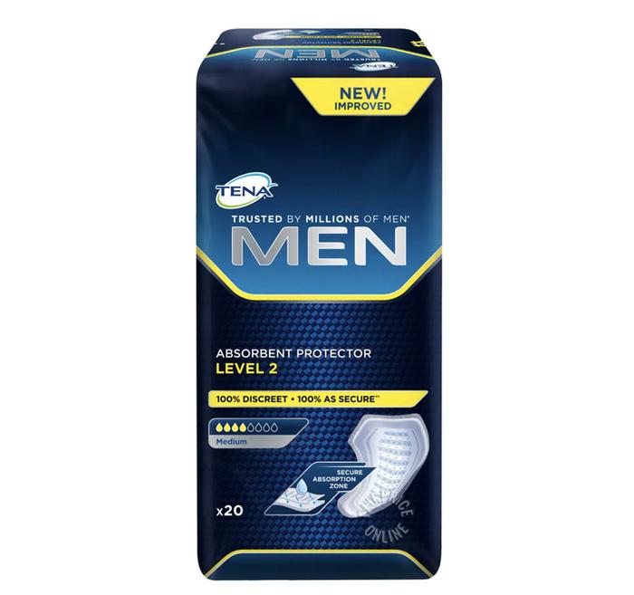TENA Men Absorbant Protector Pads - Level 2 (M) 20
