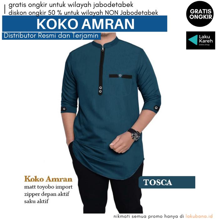 Koko Amran - Koko Muslim Zipper Toyobo Premium Import Ready Size Jumbo
