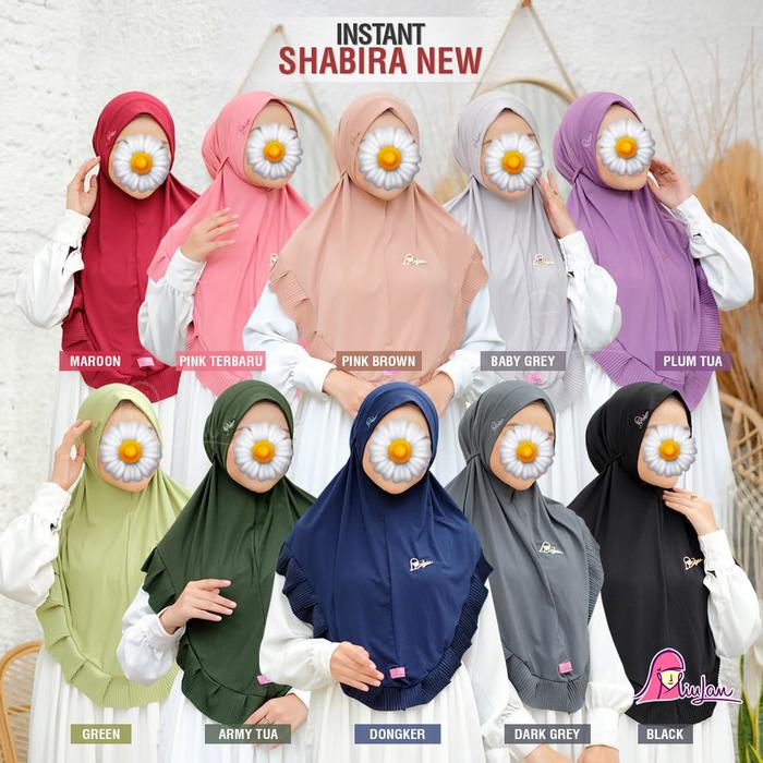 Jilbab Instant SHABIRA Dewasa | MiuLan | Hijab Instan Bergo Non Pet