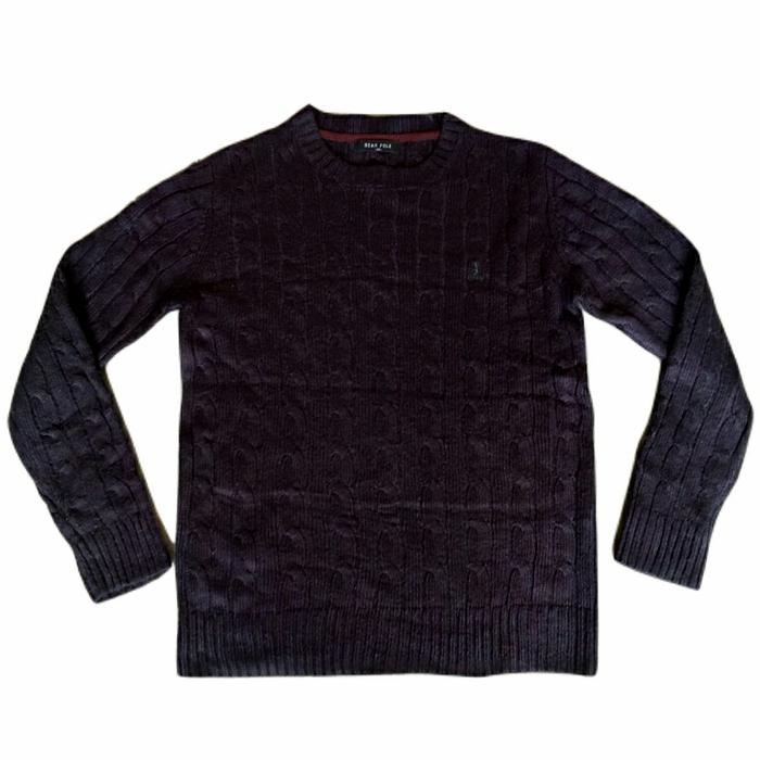 S0LD Rajut Thrift Knitwear Navy BeanPole
