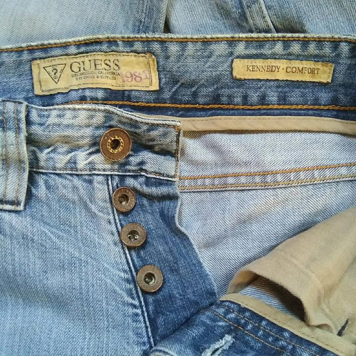 celana jeans denim pria merek guess original 1981 Kennedy Comfort