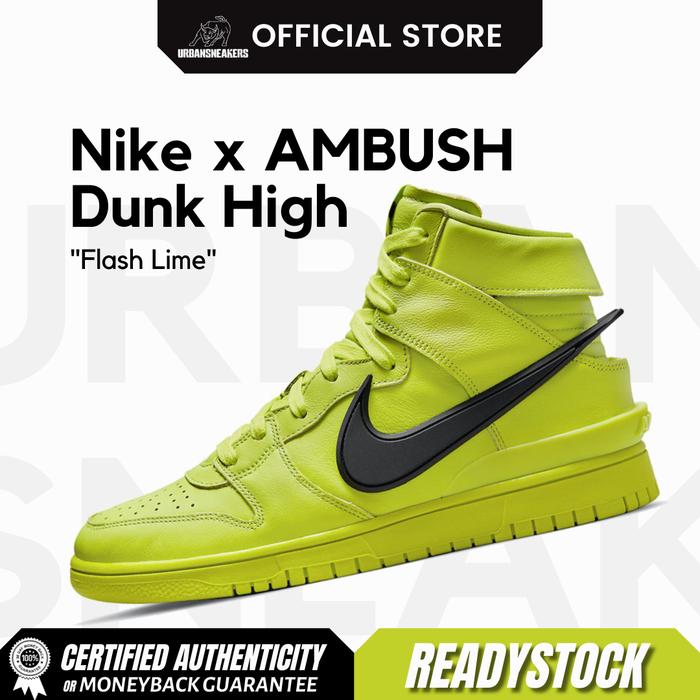 Nike x AMBUSH Dunk High Flash Lime Original | CU7544 300