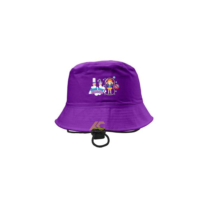 Topi bucket anak gambar sablon Cuci Tangan/bucket anak cuci tangan