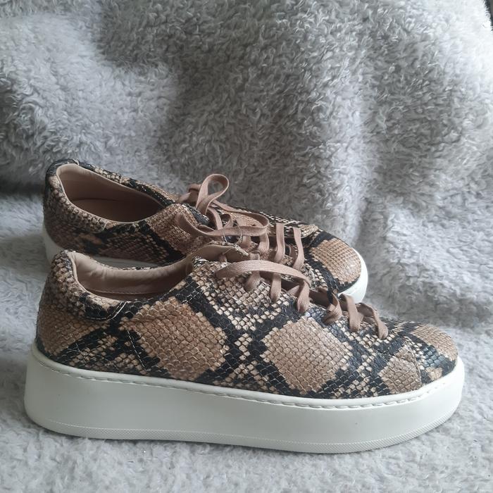 Sepatu Massimo Dutti Woman Animal Print Asli Original Baru