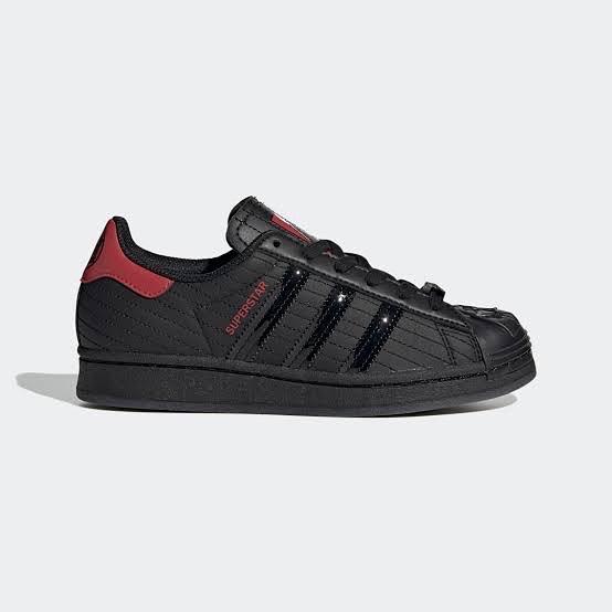 Adidas Kids Superstar Star Wars Darth Vader Shoes Core Black Original