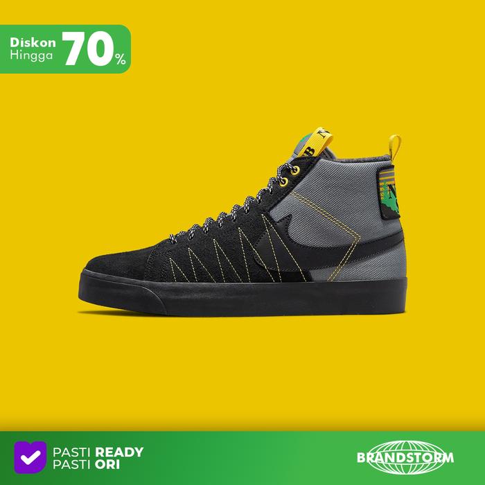 Sepatu Nike SB Blazer Mid '77 Black Acclimate Oregon 100% Authentic