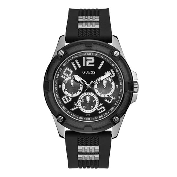GUESS GW0051G1 DELTA Analog BLack Rubber