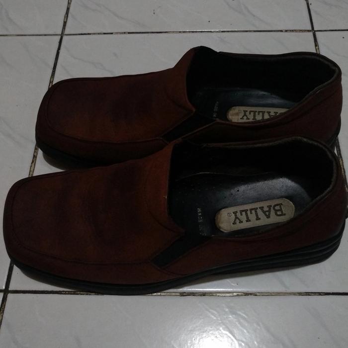 Sepatu Pantofel Pria Bally Original Formal Shoes Kantor No. 41