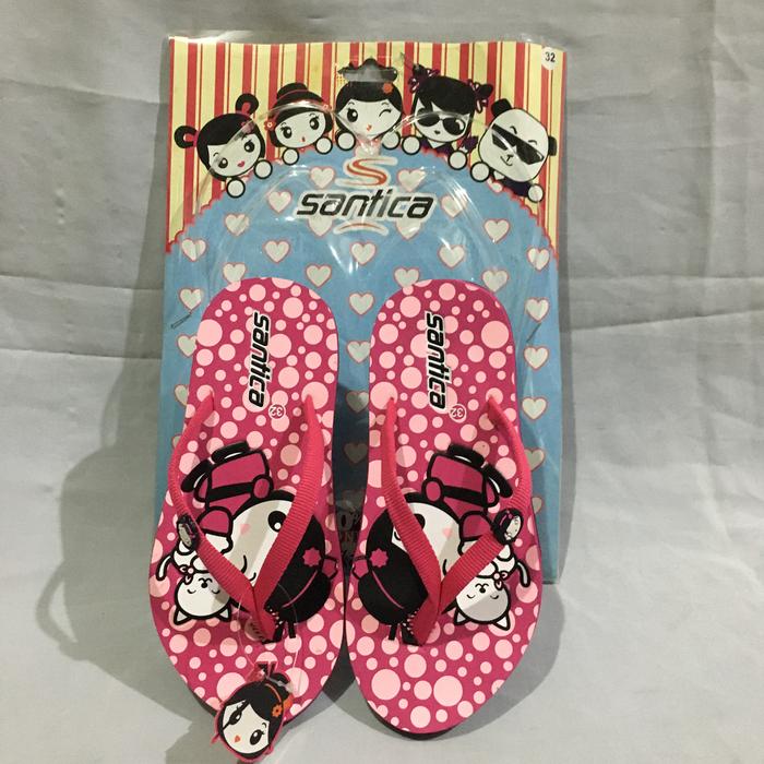 Sandal jepit karakter anak perempuan SANTICA AIKO FUCHSIA
