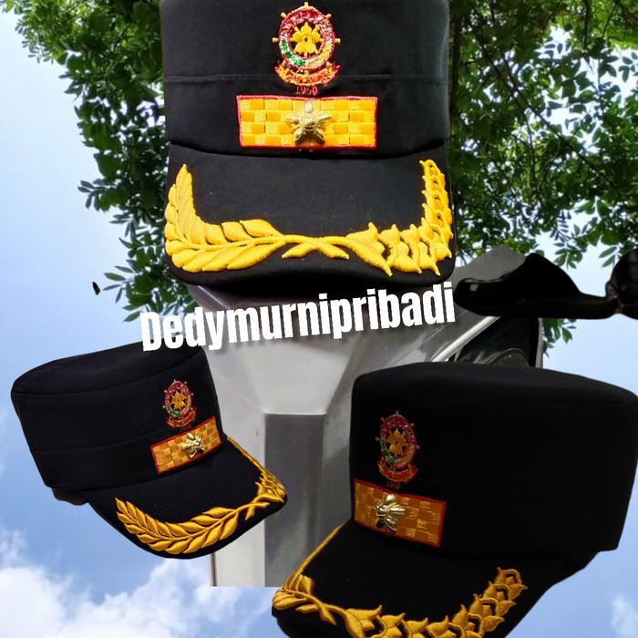 topi komando pol PP 3d exlucive warna hitam