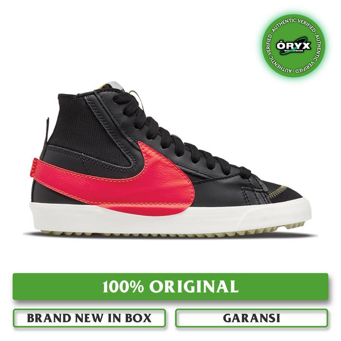Nike Blazer Mid '77 Jumbo Black / Sail / Olive Aura / Bright Crimson