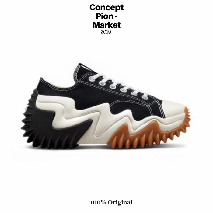 Converse Run Star Motion Canvas Platform OX Black