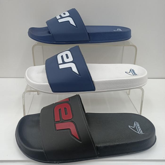 sport sandal pria dari power merk bata, ada warna putih,biru dan hitam