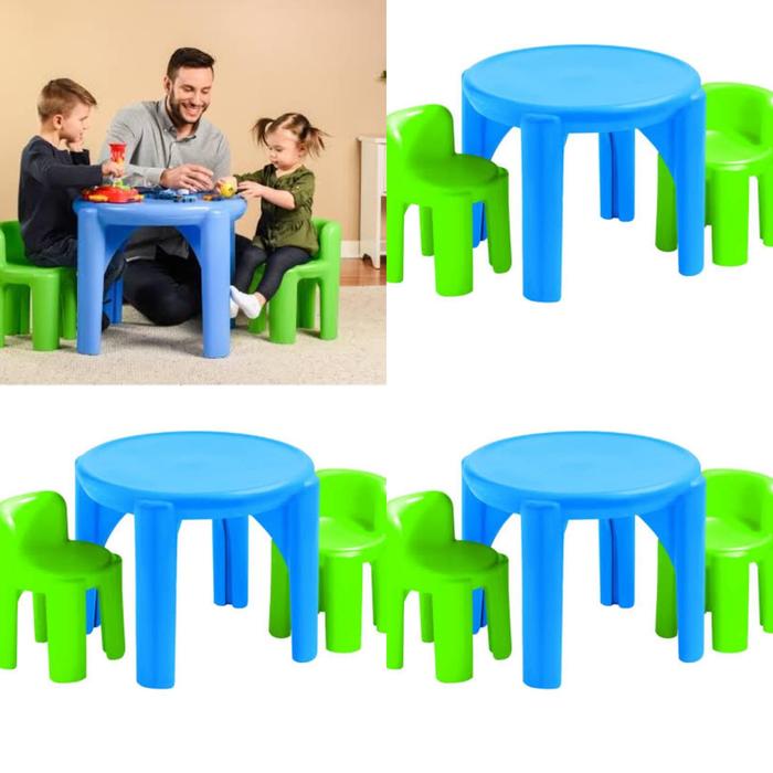 LITTLE TIKES BRIGHT N BOLD TABLE & CHAIRS LITTLE PUMPKINS TOYS Set Furniture