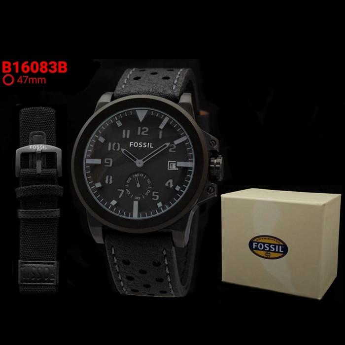 Jam Tangan Pria Fossil Chronograph Detik Tanggal Tali Kulit