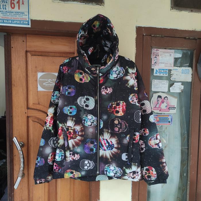 Jual Down Jacket Skull Print Low Ride Design by H. W. G Size L