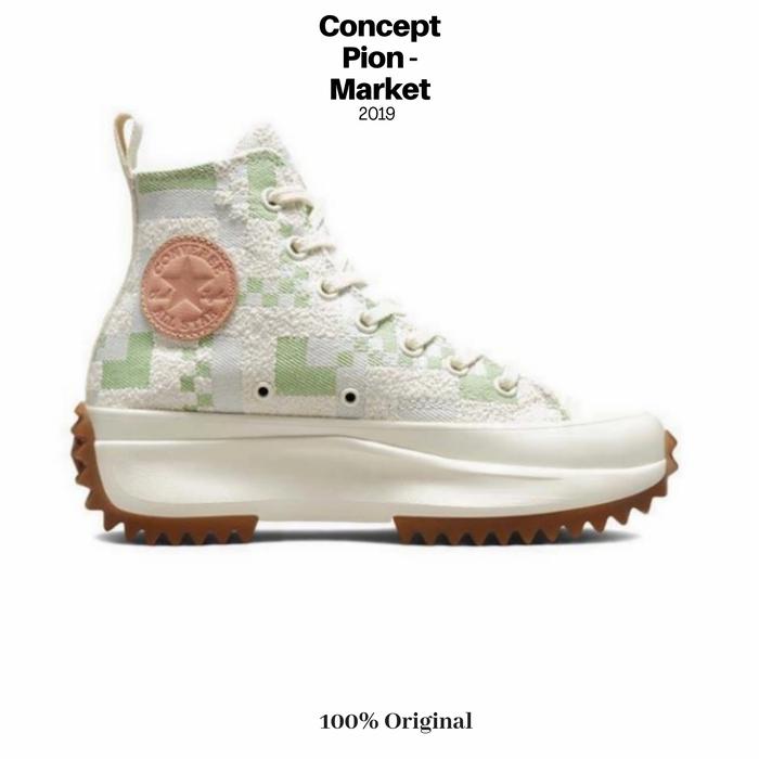 Converse Run Star Hike Crafted Jacquard Platform HI Virtual Matcha