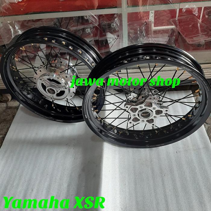 Velg paketan yamaha XSR 155 Velg scarlet aloy tromol scarlet racing