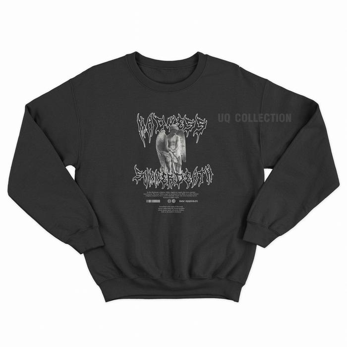 Sweater Crewneck Black Premium Sweatshirt Madness Summerdeath M - XXL