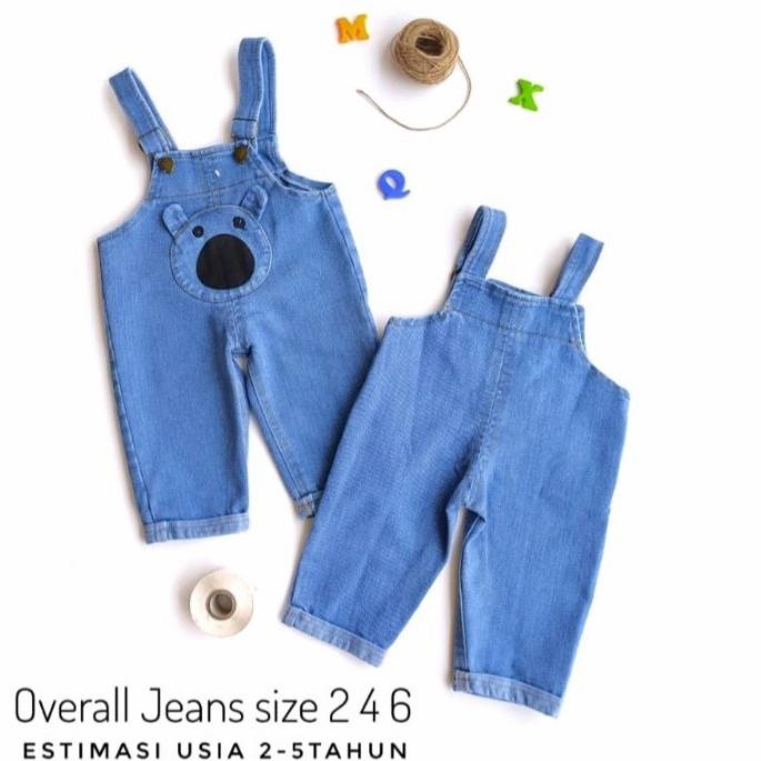 Overall Jeans Anak 246 motif koala