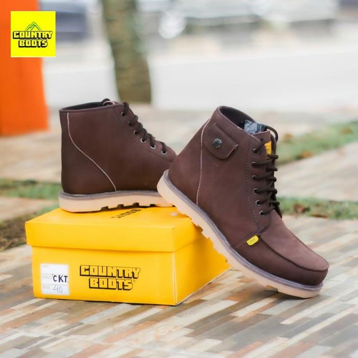 SEPATU BOOT KASUAL PRIA COUNTRY BOOTS SAKU