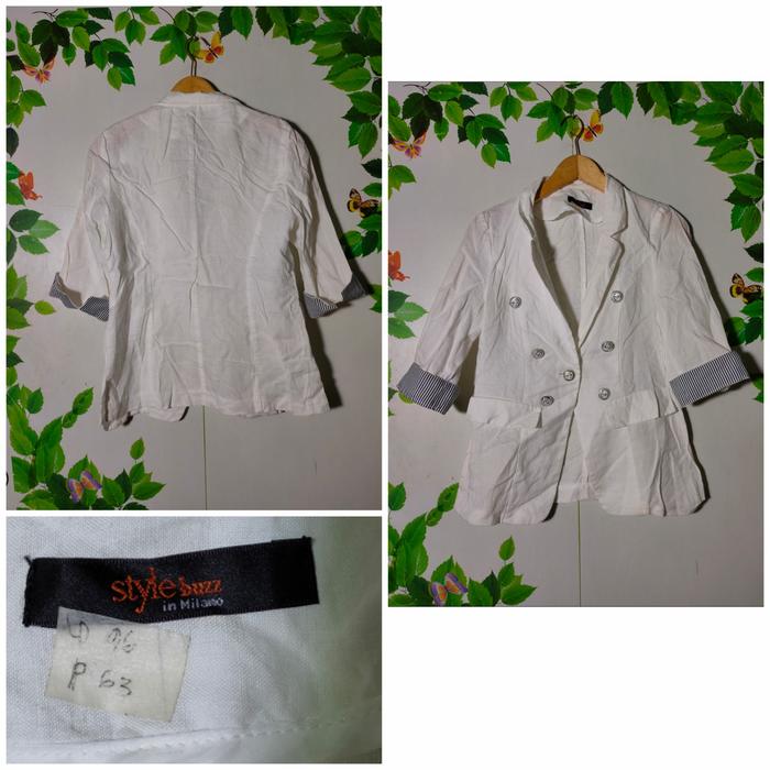 preloved blazer putih stulezins