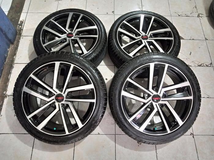 velg hsr bekas ring 17x7,5 pcd 5x114 plus ban 215 45 acclera bekas