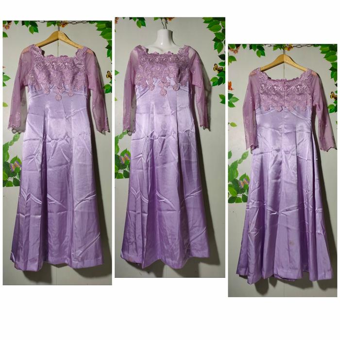 preloved kebaya lilac brokat