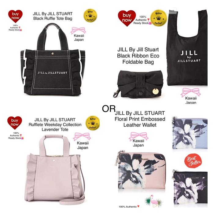 JILL By JILL STUART Rufflete Weekday Collection Wallet/ Tote Bag