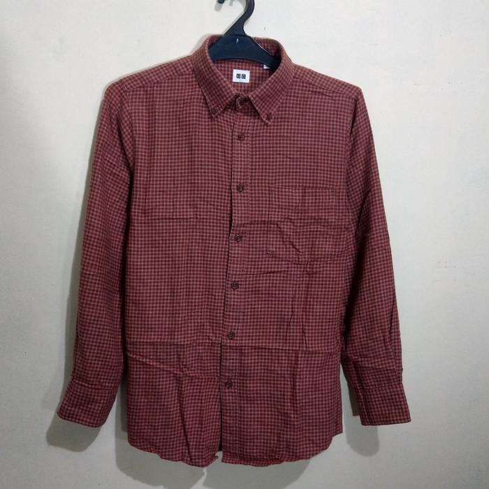 ORIGINAL UNIQLO KEMEJA PRIA FLANEL SLIM FIT 10022022