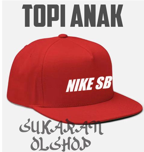 Topi Anak snapback unisex sport nike sb
