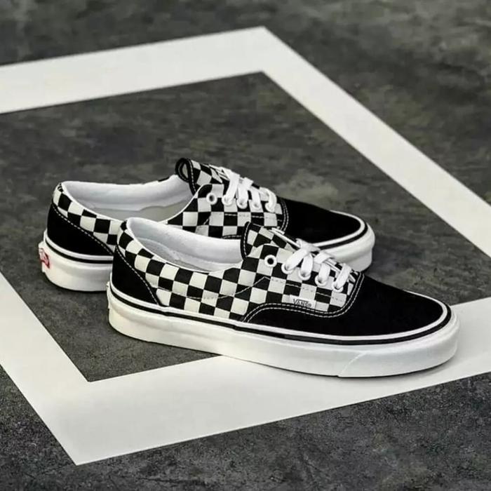 Vans Era 95 DX Anaheim Factory Checkerboard Black White ORIGINAL MURAH