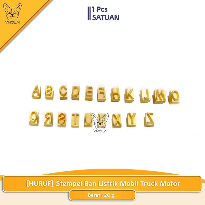[HURUF] Stempel Ban Listik Mobil Truck Motor