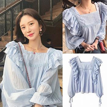 BLOUSE SIFON ZURA IMPORT, BLOUSE CHIFFON IMPORT