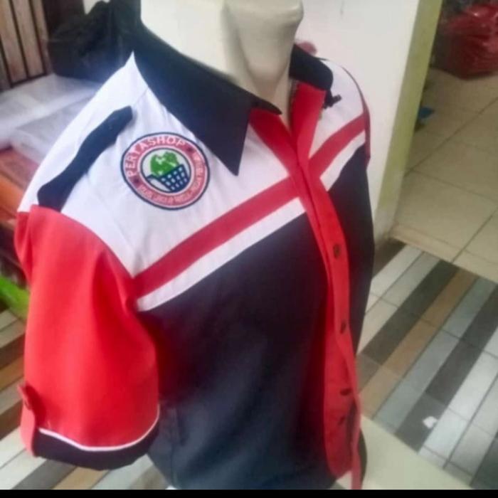 seragam pertamina spbu kemeja pertashop