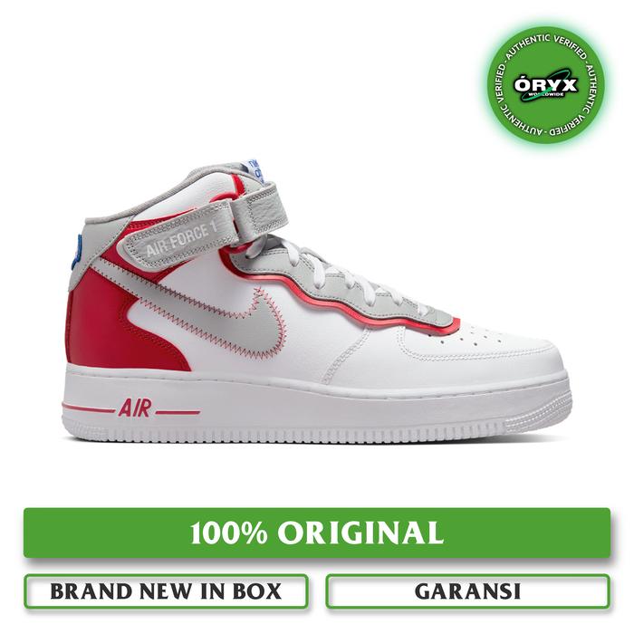 Nike Air Force 1 Mid '07 LV8 Athletic Club White / Red / Smoke Grey