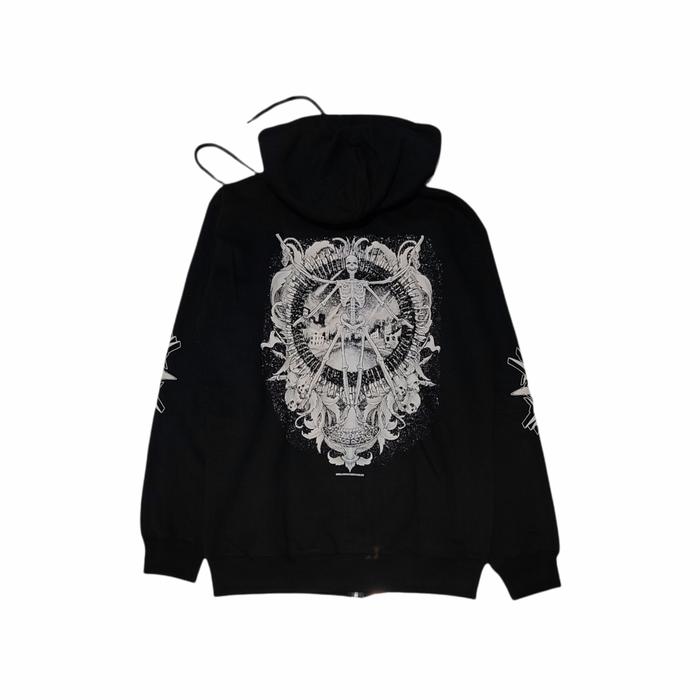 Zipper Hoodie kapital Tajam black hitam Official