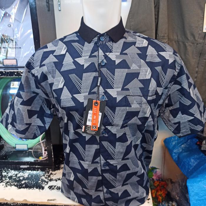 Kemeja Lengan Pendek Katun Santai Luxton Original Casual 945
